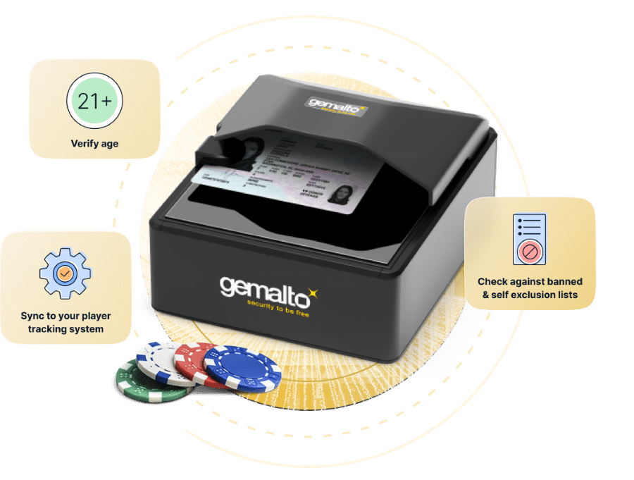 Casino ID scanner and passport scanner